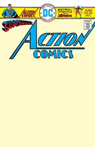 Action Comics #454 Facsimile Blank Sketch Variant