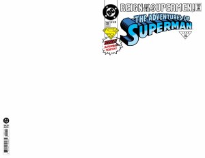 Adventures Of Superman #501 Facsimile Edition Cvr B Blank Card Stock Variant