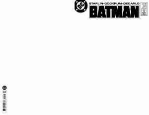 Batman #423 Facsimile Blank Sketch Variant