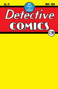 Detective Comics #27 2026 Facsimile Edition Cvr C Blank Card StockVariant