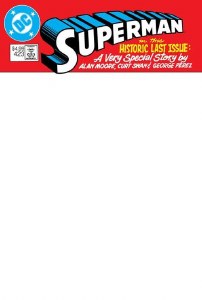 Superman #423 Facsimile Blank Sketch Variant