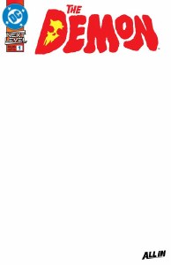 Demon #1 Cvr F Blank Card Stock Variant