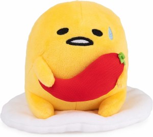 Gudetama Spicy Gudetama w/Pepper 5 In Plush Doll