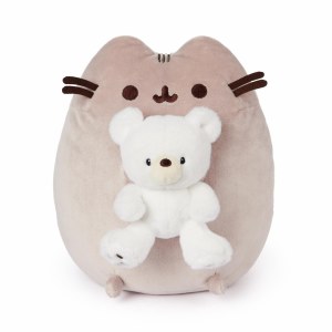 Pusheen Holding Bear Plush Doll