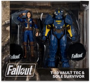 Fallout 4 T-60 Vault Tec/Sole Survivor 7 In Action Figure 2 Pack