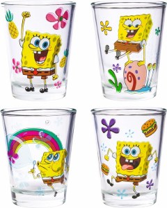 Spongebob Squarepants Mini-Glass 4 Pack