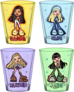 Bratz Shot Glass Set of Four 1.5 oz