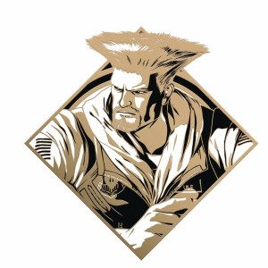 Street Fighter 6 10th Anniversary Series Guile Ltd Ed Pin