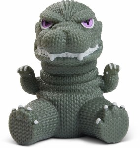 Godzilla Metallic Purple and Gold Vinyl Figure Handmade by Robots