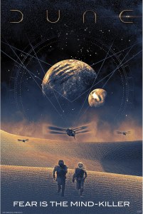 Dune Movie Fear is the Mind-Killer 36 x 24 Poster