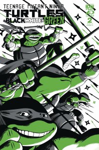 Teenage Mutant Ninja Turtles Black White &amp; Green #2