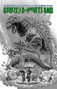 Godzilla vs America Portland #1 2nd Ptg