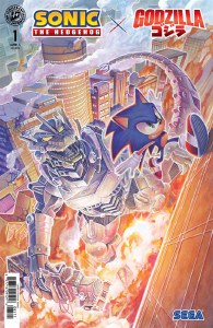 Sonic the Hedgehog x Godzilla #1 Foil Incentive Variant
