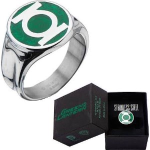 Green Lantern Symbol Ring Size 8