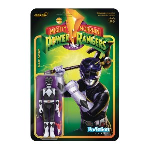 Mighty Morphin Power Rangers ReAction Black Ranger Action Figure