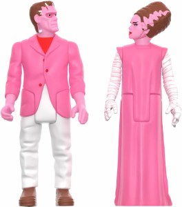 Universal Monsters ReAction Frankenstein/Bride of Frankenstein Valentines Day Heart-Shaped Box Glow-in-the-Dark Action Figure Set