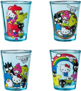 Sanrio Hello Kitty and Friends 4 Pack Shot Glass