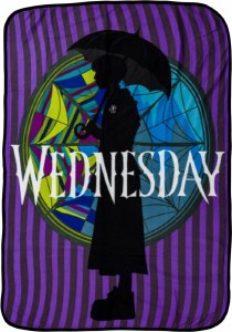 Wednesday Fleece Throw Blanket