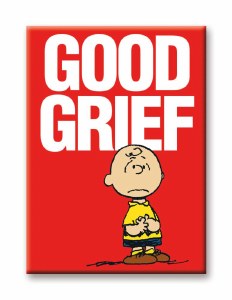 Peanuts Red Good Grief Magnet