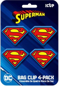 Superman Bag Clip 4 PK