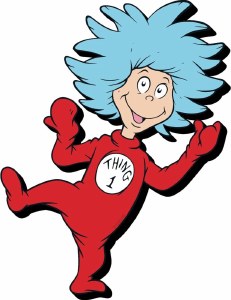 Cat in the Hat Thing 1 Chunky Magnet