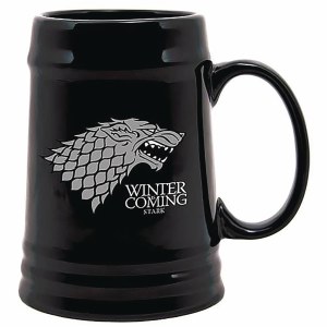 Game of Thrones Stark Black Ceramic Beer Stein