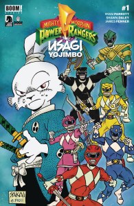 Mighty Morphin Power Rangers Usagi Yojimbo #1 Cvr B