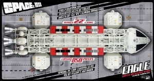 Space 1999 Eagle w/Rescue Pod 22 In Plastic Display Model LE 850