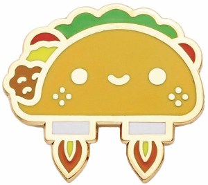 Space Taco 1.25 In Enamel Pin