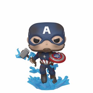 POP Marvel Avengers Endgame Captain America w/ Mjolnir and Shield Vinyl Figure