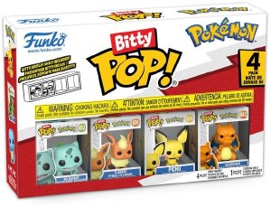 Bitty POP Pokemon 4 Pack Bulbasaur/Flareon/Pichu/Charizard Vinyl Figures