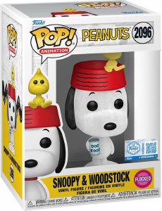 POP Animation Peanuts Snoopy/Woodstock Flocked EE Exclusive Vinyl Figure
