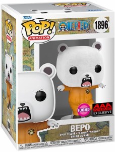 POP Animation One Piece Bepo AAA Anime Flocked Exclusive Vinyl Figure