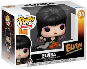 POP Icons Elvira Mistress of the Dark Elvira w/Pumpkins Vinyl Figure