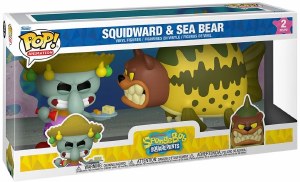 POP Animation Spongebob Squarepants Squidward and Sea Bear Vinyl Figure 2 Pack