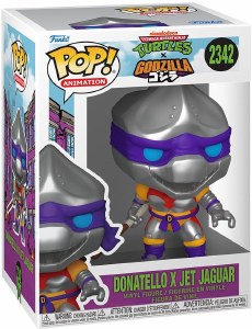 POP Animation Teenage Mutant Ninja Turtles x Godzilla Donatello x Jet Jaguar Vinyl Figure