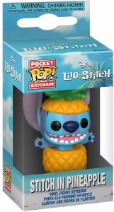 Pocket POP Lilo &amp; Stitch Stitch in Pineapple Vinyl Keychain
