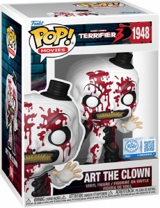 POP Movies Terrifier 3 Art the Clown Bloody EE Exclusive Vinyl Figure