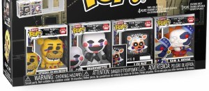 Bitty POP Five Nights at Freddys Withered Golden Freddy/Marionette/Lolbit/Sun &amp; Moon Vinyl Figure 4 Pack