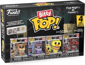 Bitty POP Five Nights at Freddys Withered Freddy/Withered Bonnie/Withered Chica/Withered Foxy Vinyl Figure 4 Pack