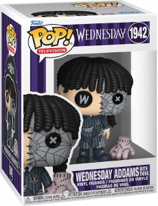 POP TV Wednesday Patchwork Wednesday Addams w/Thing Vinyl Figure