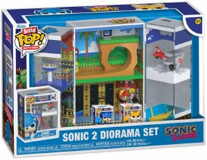 Bitty POP Sonic the Hedgehog Sonic 2 Diorama Set Bitty Box Vinyl Figure Playset