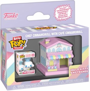 Bitty POP Sanrio Chef Cinnamoroll w/Cafe Cinnamoroll Towns Vinyl Figure Set