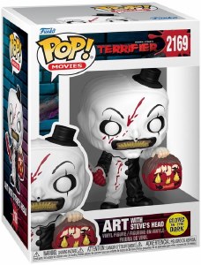POP Movies Terrifier Art the Clown w/Steve's Head Glow in the Dark Vinyl Figure