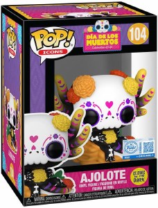POP Icons Dia De Los Muertos Alojote EE Glow in the Dark Exclusive Vinyl Figure