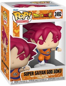 POP Animation Dragon Ball Super Super Saiyan God Goku Vinyl Figure