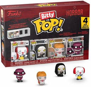 Bitty POP WB Horror It 90 Pennywise/The Nun/Annabelle/Conjuring 2 Crooked Man Vinyl Figure 4 Pack