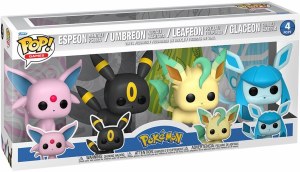 POP Games Pokemon Eevee Evolutions Vinyl Figure 4 Pack- Espeon/Umbreon/Leafeon/Glaceon