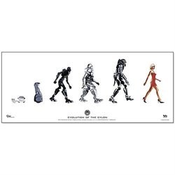 Battlestar Galactica Evolution of the Cylon Poster SMALL