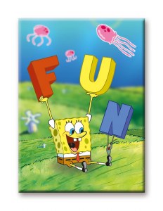 SpongeBob SquarePants Plankton FUN Flat Magnet